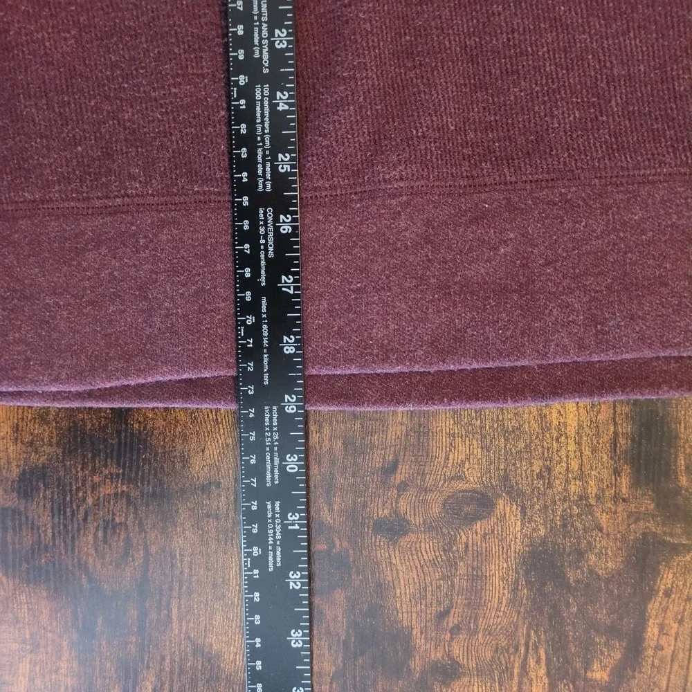 Banana Republic Mens XL Burgundy Heather Raglan‎ Crewneck Sweater